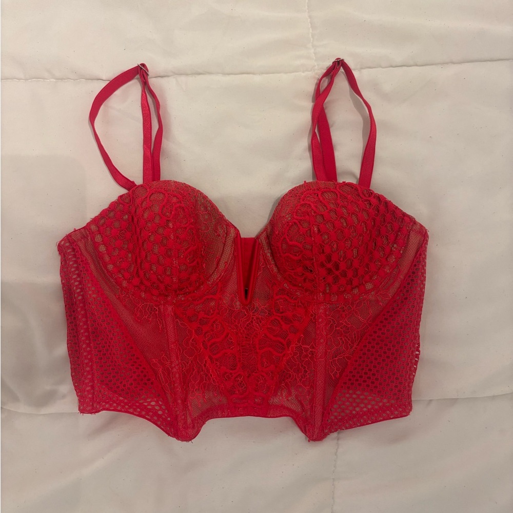 Victoria Secret Red Corset Top
